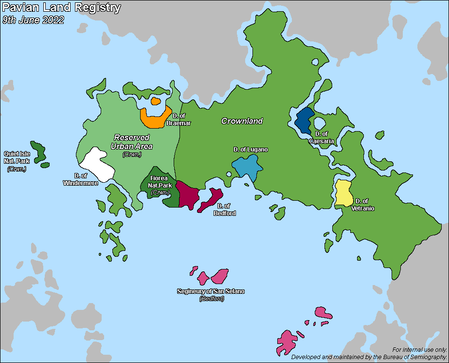 Map of Pavian national parks